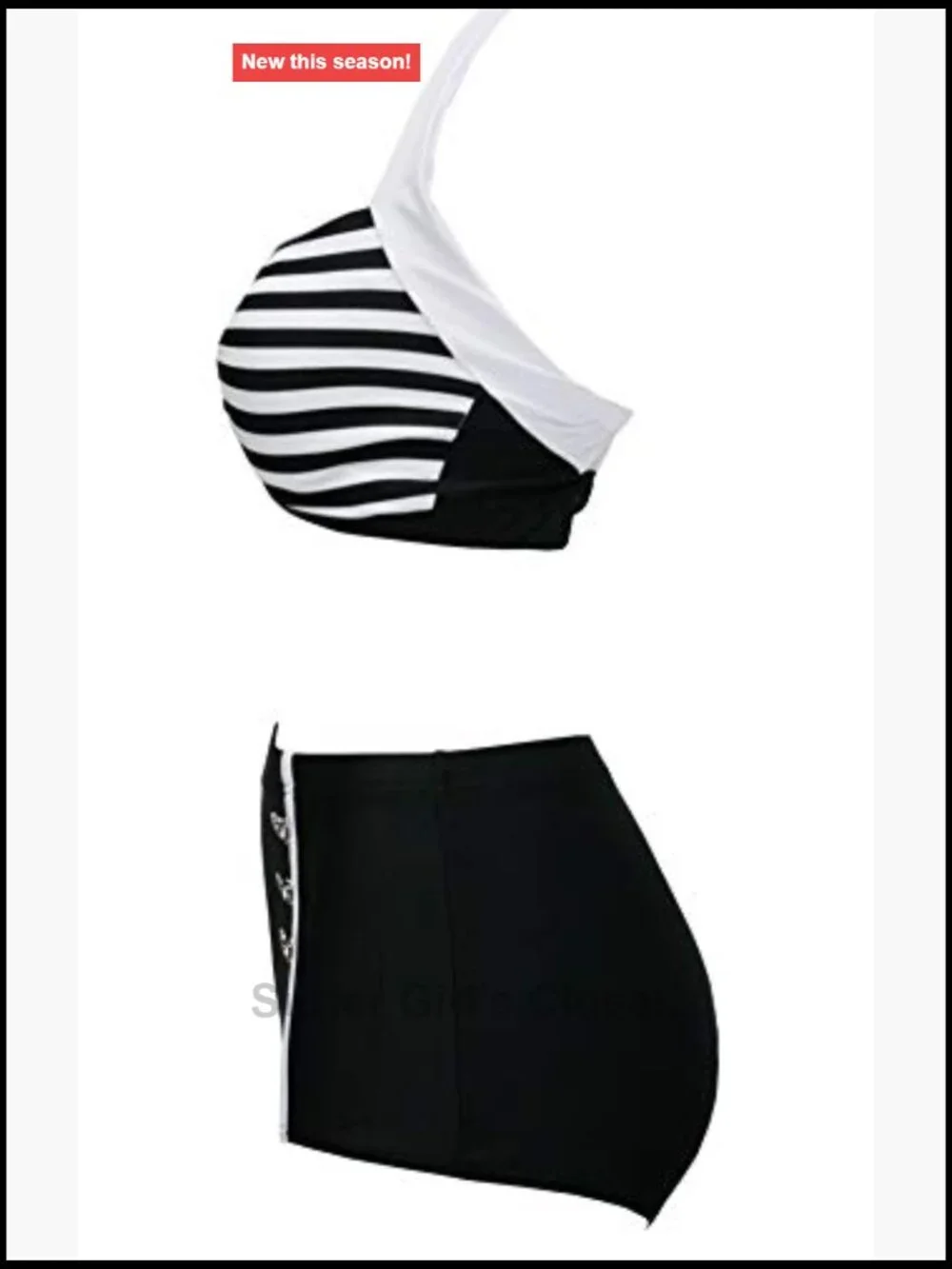 Vintage Push Up High Waisted Retro Bikini Swimsuit Set Plus Size